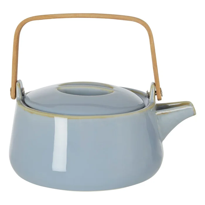 Modrá porcelánová konvice na čaj 1 l Juna