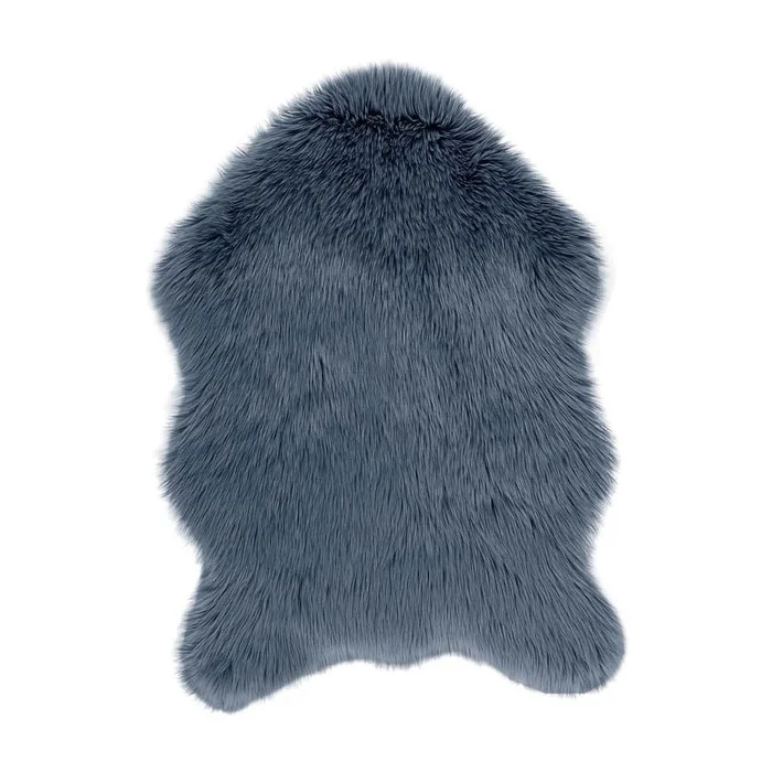 Modrá umělá kožešina Tiseco Home Studio Sheepskin 60x90 cm