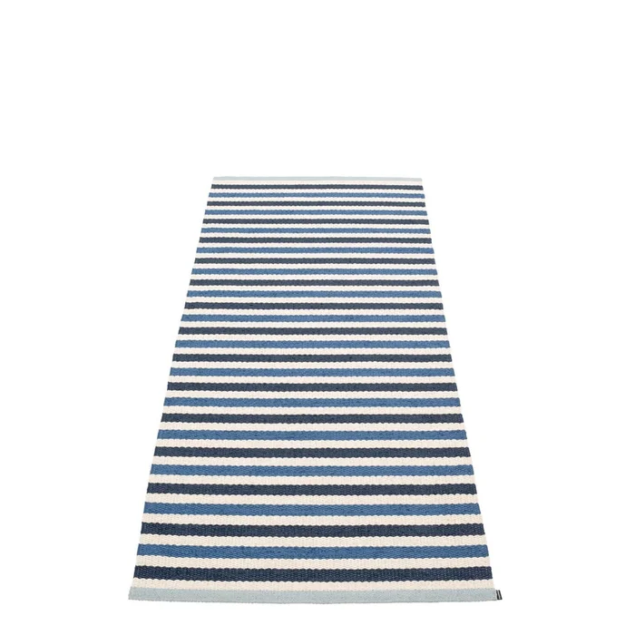 Modro-krémový venkovní i vnitřní běhoun Teo Denim 85x200 cm