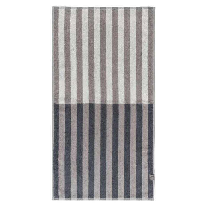 Modro-šedý bio bavlněný ručník 50x90 cm Disorder