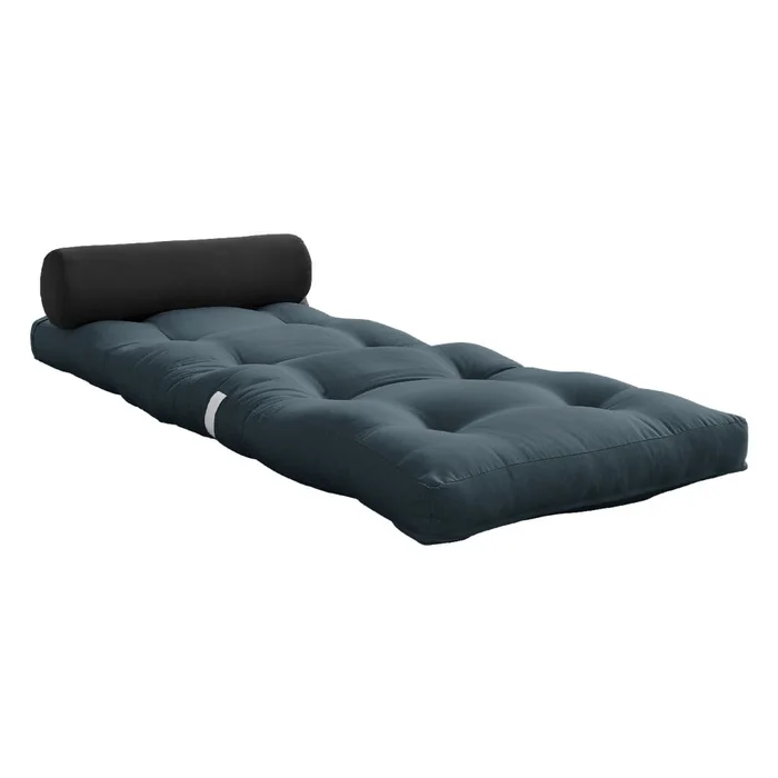 Modrošedá skládací matrace 70x200 cm Karup Design