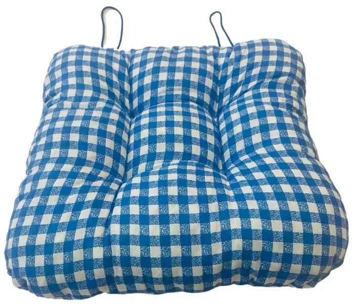 Modrý podsedák na židli 40x40 cm TiaHome