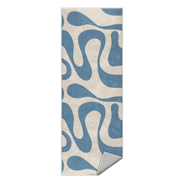 Modrý pratelný běhoun 60x230 cm Blue Latte