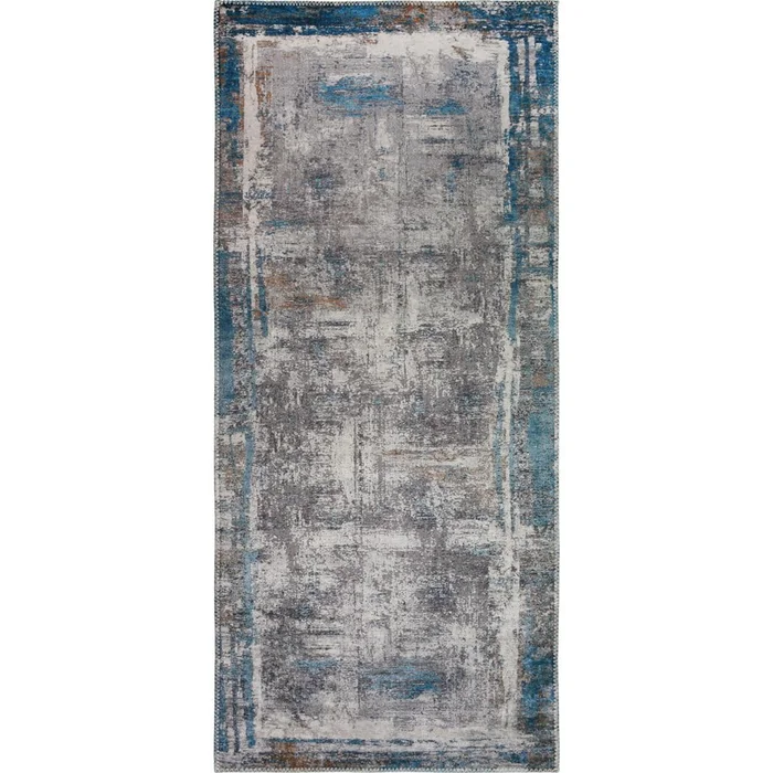 Modrý pratelný běhoun 80x300 cm Abstract Colors Blue