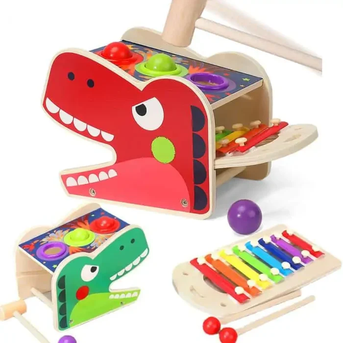 Montessori dinosaurus s xylofonem