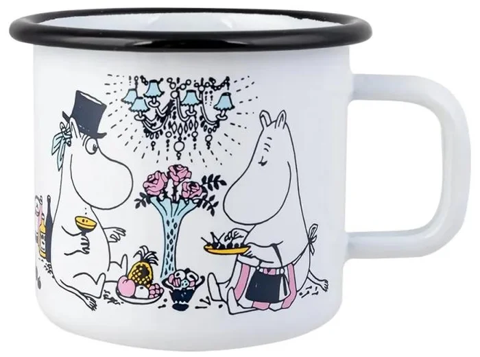 Moomin Date Night Smaltovaný Hrnek 0,37l