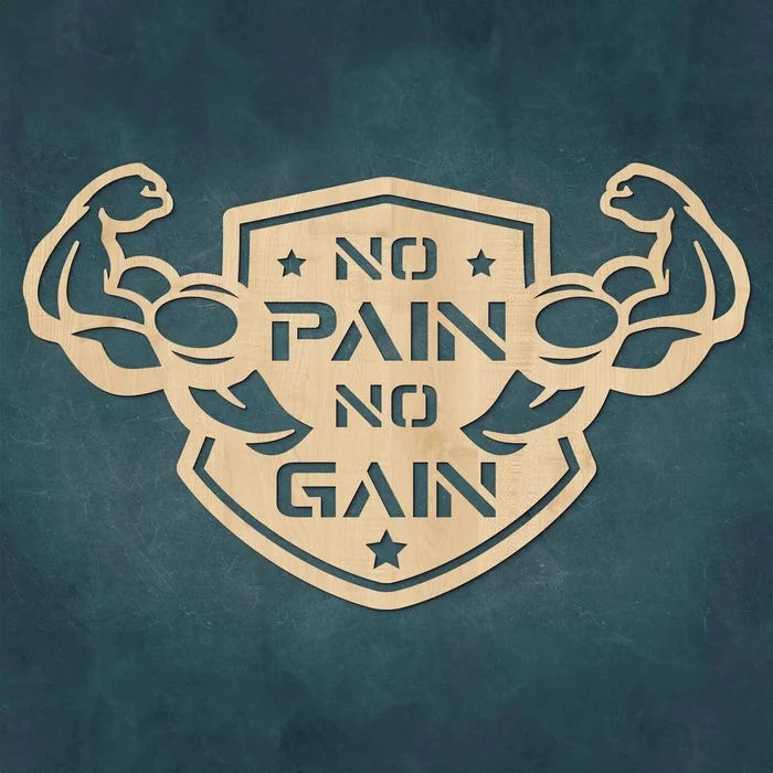 Motivační obraz No Pain No Gain