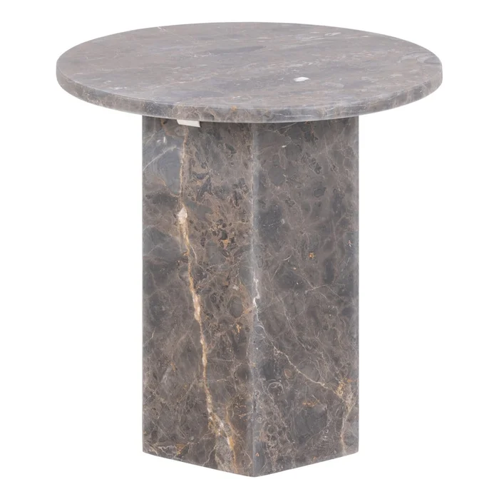 Mramorový kulatý odkládací stolek Naxos 50 cm