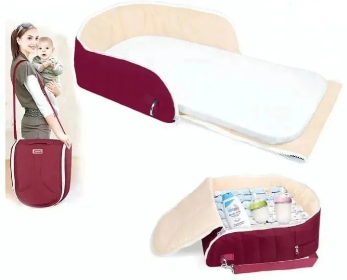 Multifunkční dětské hnízdo Baby Bed bordové