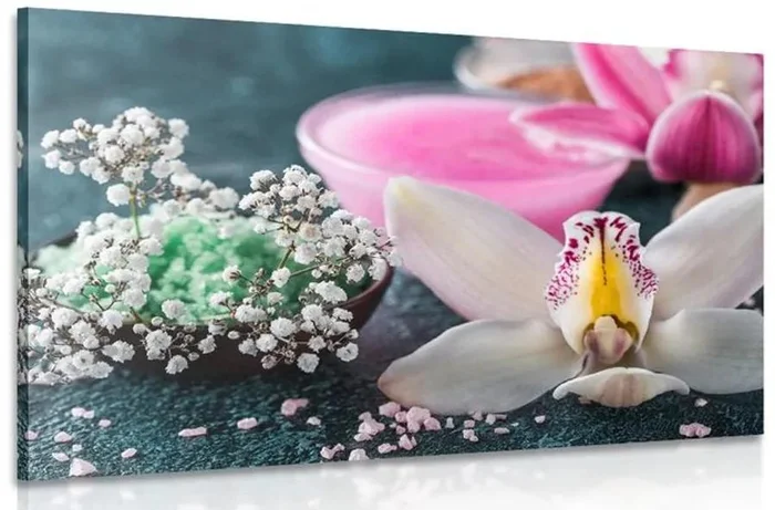 Nádherný obraz detailní orchideje