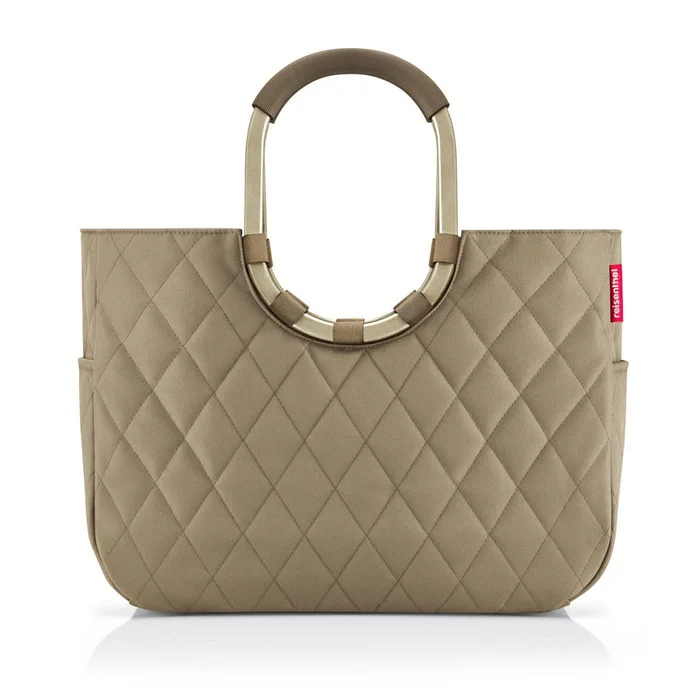 Nákupní taška Loopshopper L Frame Rhombus olive