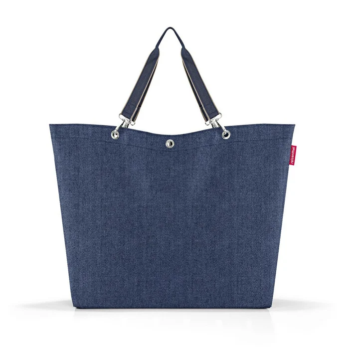 Nákupní taška Reisenthel Shopper XL Herringbone tmavě modrá