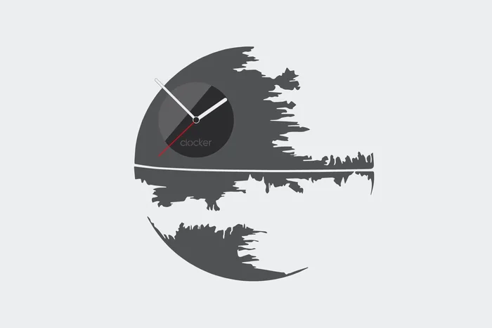 Nalepovací dekorativní hodiny Death Star