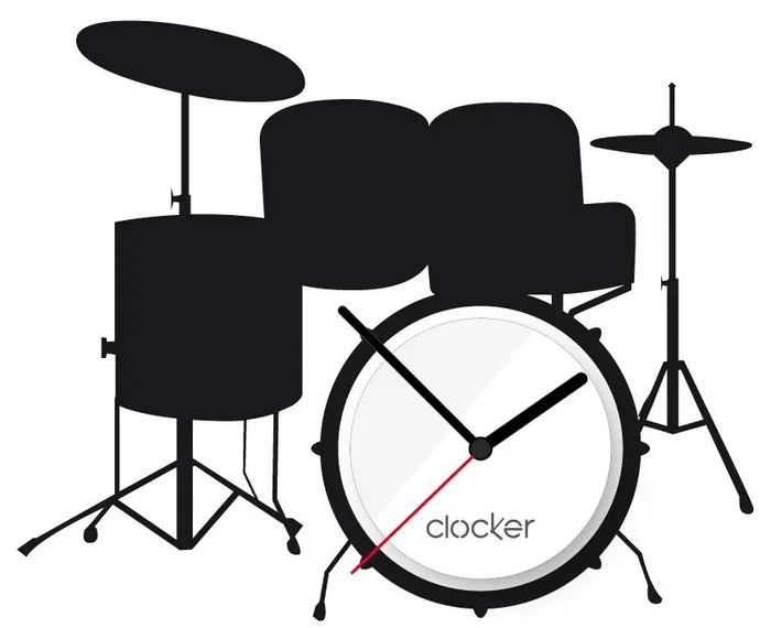 Nalepovací dekorativní hodiny Drums