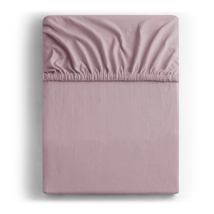 Napínací jersey prostěradlo 180x200 cm starorůžové