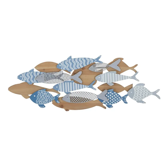Nástěnná kovová dekorace Fish 91x33,5 cm Mauro Ferretti