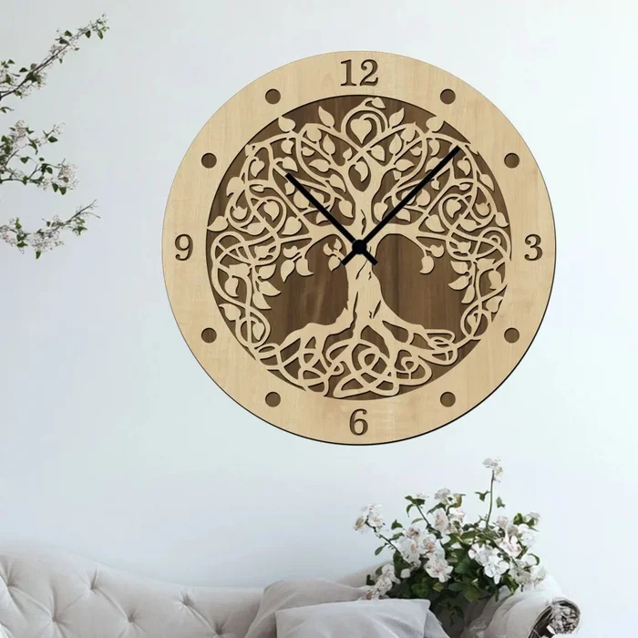 Nástěnné hodiny Strom života 35 cm