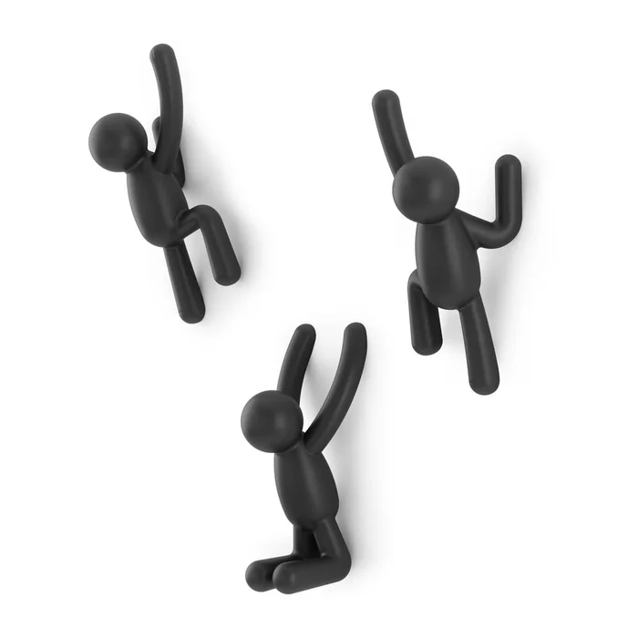 Nástěnné plastové háčky Buddy 3 ks