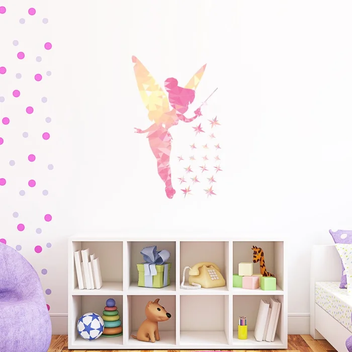 Nástěnné samolepky Fairy a hvězdné třpytky