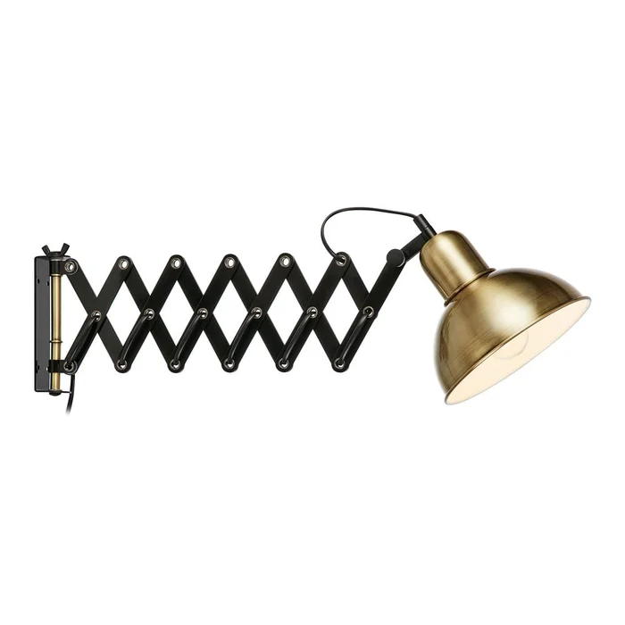 Nástěnné svítidlo Riggs v zlatém provedení