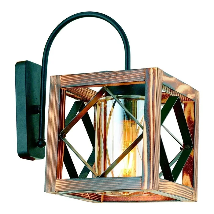 Nástěnné svítidlo z jedlového dřeva Zikzak Camlı