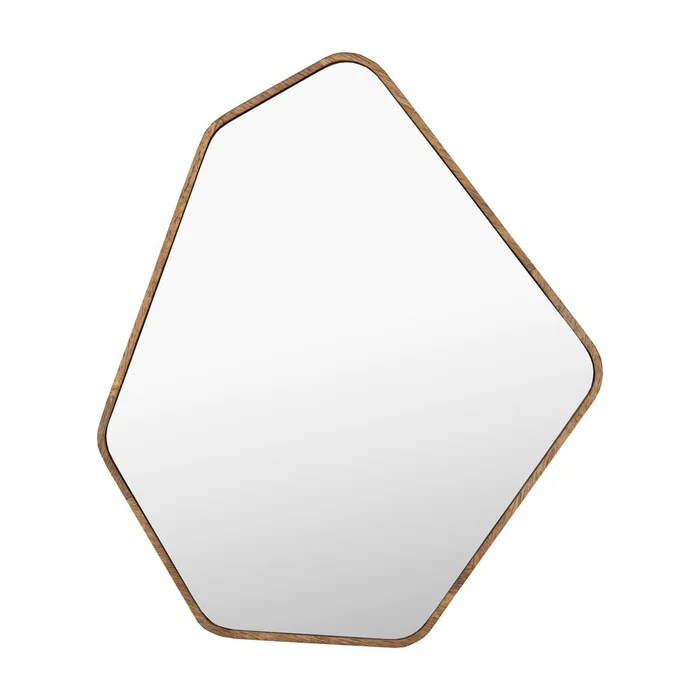 Nástěnné zrcadlo Bryn s dřevěným rámem 41,5x50 cm