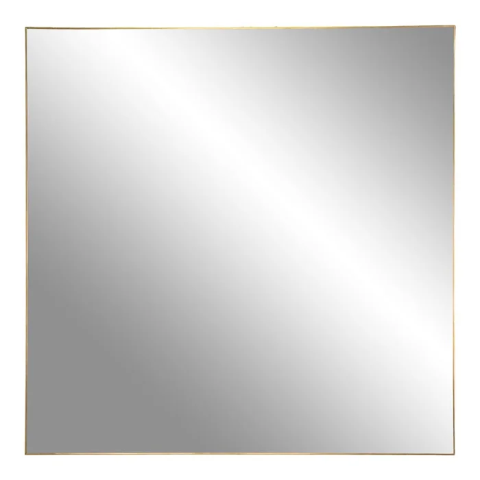 Nástěnné zrcadlo Jersey s rámečkem ve zlaté barvě 60x60 cm
