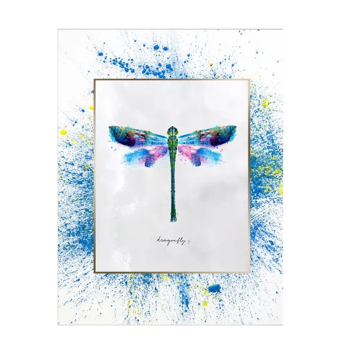 Nástěnný obraz na plátně Dragonfly 29x24 cm