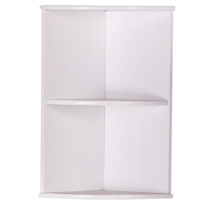 NEATE: závěsná rohová police, bílá