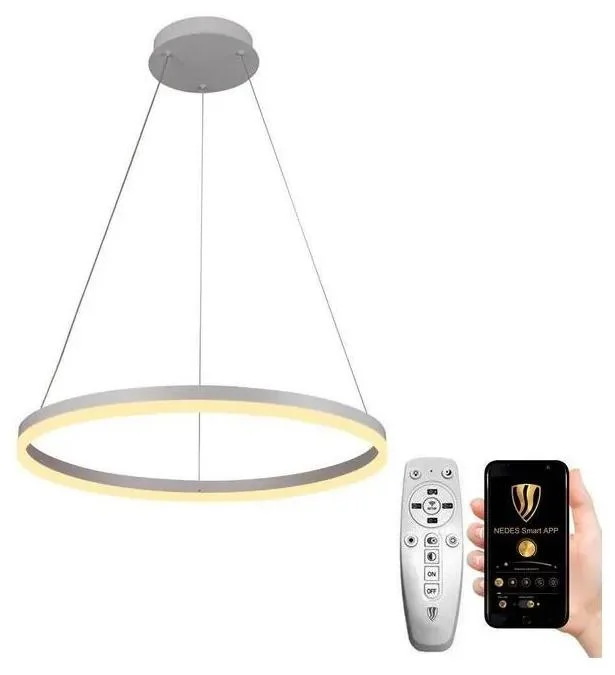 NEDES LED stmívatelný lustr na lanku 42W s dálkovým ovládáním