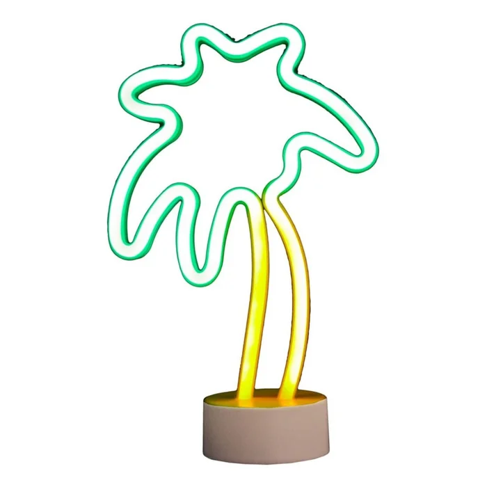 Neonová dekorace Palm bílé barvy