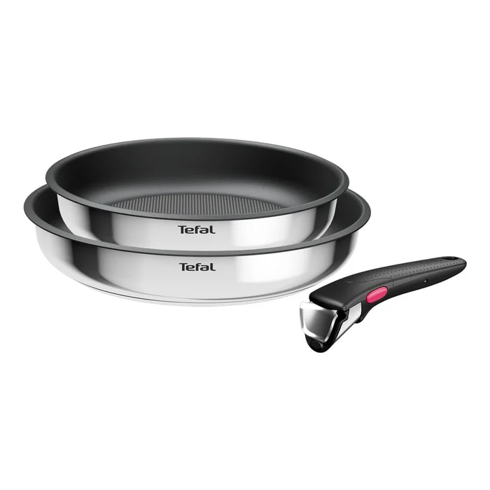 Nerezové pánve s odnímatelnou rukojetí 2 ks ø 26 cm Tefal INGENIO