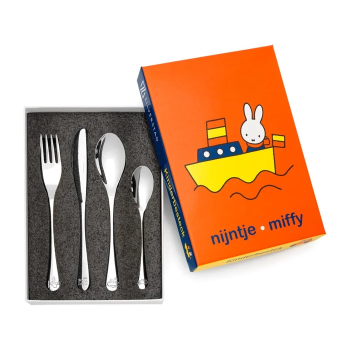 Nerezový dětský příbor Miffy 4 ks