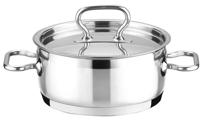 Nerezový kastrol s poklicí 18 cm, 2 litry