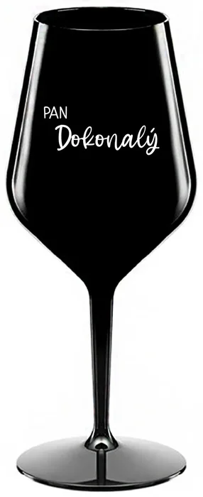 Nerozbitná černá sklenice na víno 470 ml