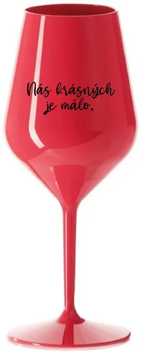 Nerozbitná červená vinná sklenice 470 ml