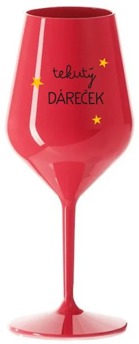 Nerozbitná sklenice na víno 470 ml Červená