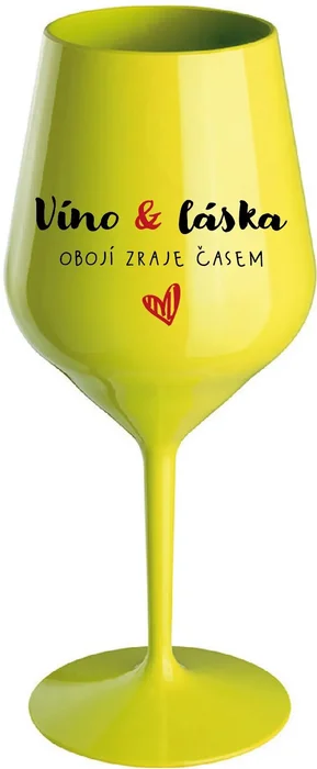 Nerozbitná sklenice na víno 470 ml Vína a láska