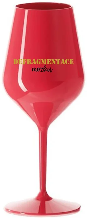 Nerozbitná sklenice na víno DEFRAGMENTACE MOZKU 470 ml