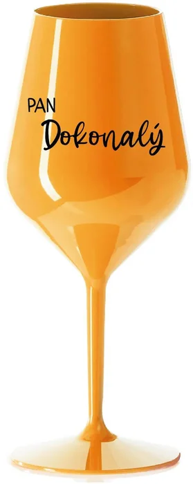 Nerozbitná sklenice na víno Oranžová 470 ml