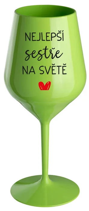 Nerozbitná sklenice na víno pro sestry 470 ml