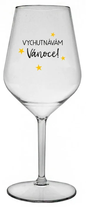 Nerozbitná sklenice na víno Vychutnávám si Vánoce 470 ml