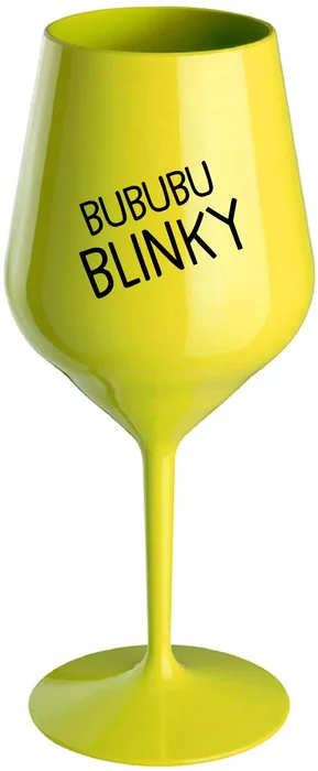 Nerozbitná žlutá sklenice na víno 470 ml