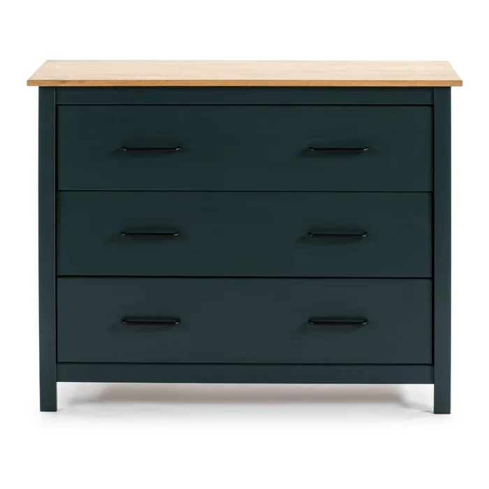 Nízká borovicová komoda Miranda 100x80 cm