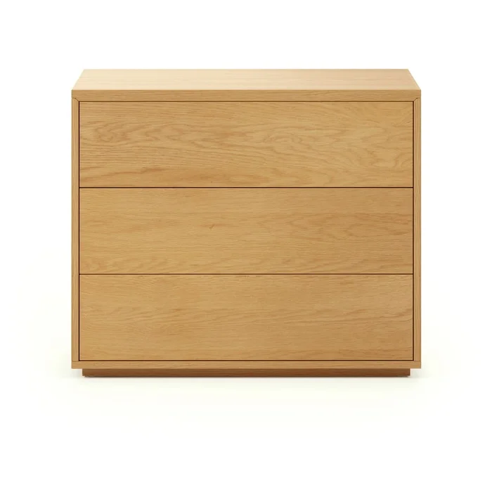 Nízká dubová komoda Abilen 90x75 cm