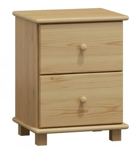 Noční stolek LENEST 4 – masiv borovice, hloubka 47 cm
