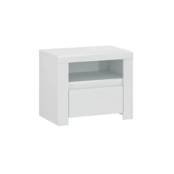 Noční stolek LINDY 1S – bílá