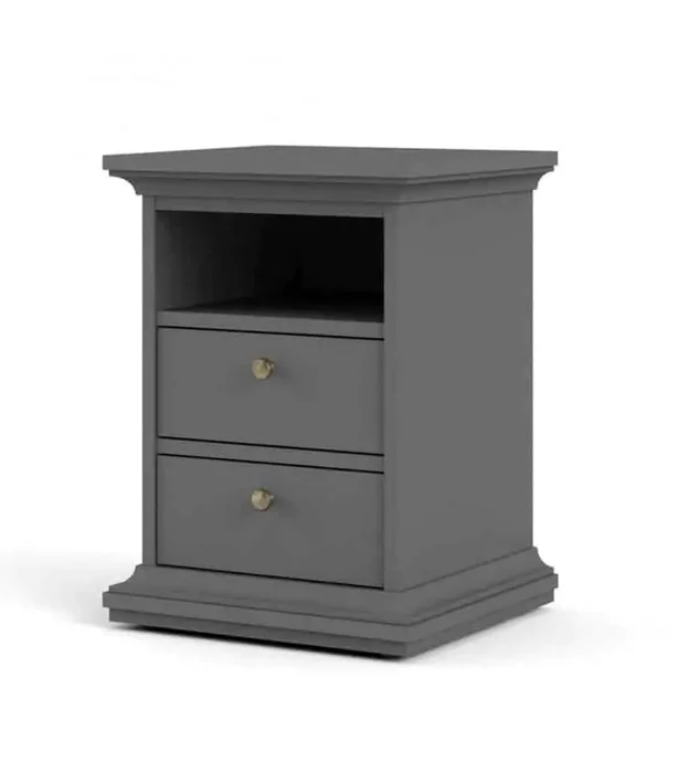Noční stolek Paris 302 šedý mat