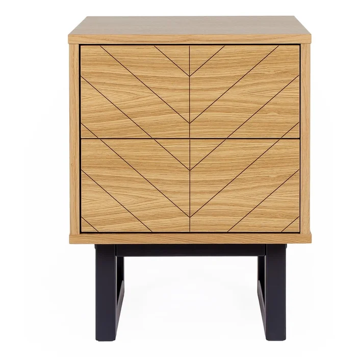 Noční stolek Woodman Camden Herringbone
