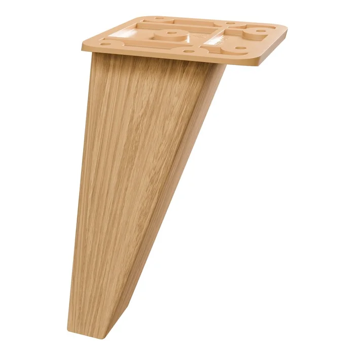 Nožičky do nábytku - dubové dekor, sada 2 ks